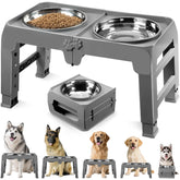COMESOON elevated dog bowl stand for large dogs — stable dining for big breeds.