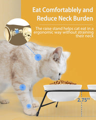 COMESOON ceramic bowls for food and water, easy to clean and dishwasher-safe