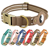 Comfluxe AirTag dog collar with built-in holder helps locate your large dog.