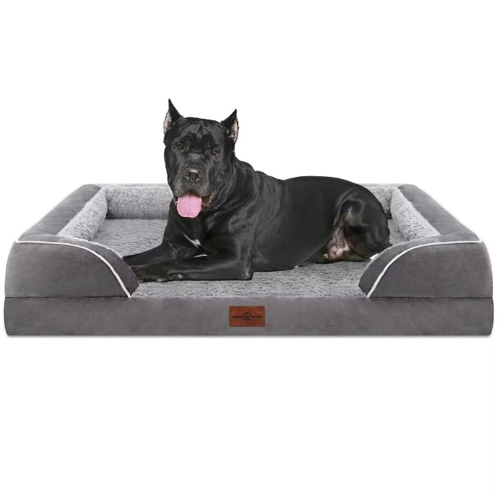 Comfort Expression orthopedic dog bed 53x42, front view for large breeds space and support