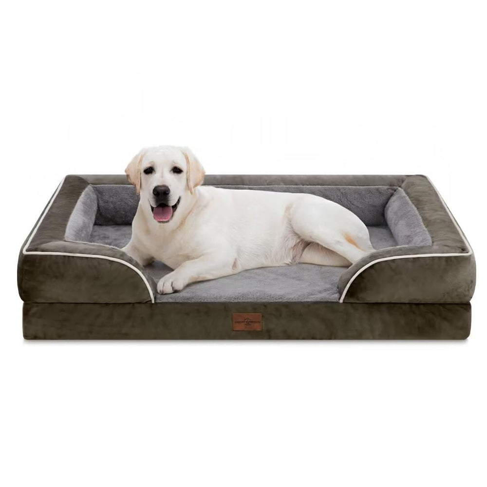 Comfort Expression orthopedic dog bed side view shows sturdy support for peaceful naps.