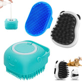 Comotech 3-in-1 dog grooming brush panda shape supports gentle coat cleansing.