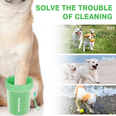 Comotech paw cleaner large size suitable for big paws and thorough rinse.