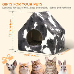 ComSaf Cat Bed House removable cover that can be machine washed