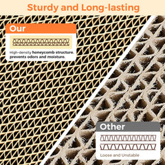 ComSaf Cat Scratcher Board Reversible features two surfaces for varied scratching experiences