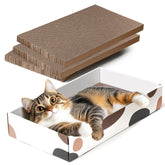 ComSaf Cat Scratcher Cardboard Indoor top view, durable corrugate for satisfying scratching