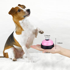 Comsmart metal bells with pawprints offer sturdy rust-protected training aids.