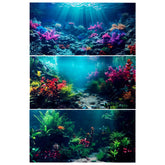 COMSUN aquarium background coral-scene adds depth and realistic underwater ambiance.