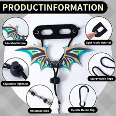 COMSUN dinosaur wings blue highlight your reptile's personality during excursions.