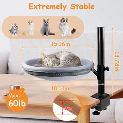 COMTAR desk-bed clamp-on setup for desks up to 2.5 inches thick.