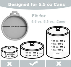 Comtim silicone lids keep your fridge smelling clean after opening pet food.