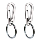 Comtim dog tag clip metal close-up shows stainless steel durability for long-lasting use.