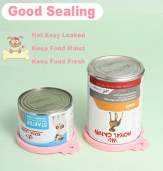 Comtim can lids fit various cans expanding storage for pet and human foods.