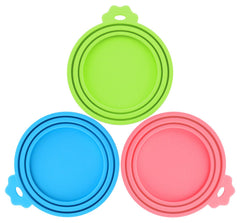 Comtim pet food can covers pack-front shows universal fit and odor-control storage.
