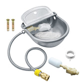 COMVIEE automatic water bowl closeup shows stainless steel finish for durable hydration