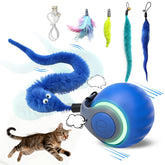 CONAMEI interactive cat toys ball blue rolling action promotes indoor active play
