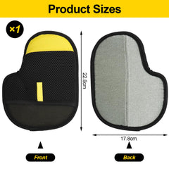 CONAMEI Pet Hair Remover Glove on carpet removes embedded hair efficiently