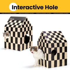 Conlun multiple-entry holes encourage curiosity and playful surveying behaviors.