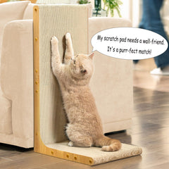 Conlun Cardboard Cat Scratcher vertical-horizontal use, versatile placement demonstration