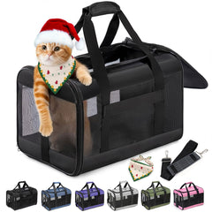 Conlun cat carrier airline-approved design ensures secure air travel for small pets.