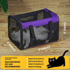 Conlun carrier shows top and side openings for easy entry and ventilation.