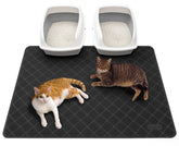 Conlun Cat Litter Mat front view reveals dense grid mesh that traps litter and reduces tracking.