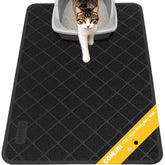 Conlun cat litter mat grid-pattern surface traps litter and protects floors.