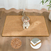 Conlun Cat Scratcher Mat wall-mounted sisal back demonstrates durable surface for furniture protection.