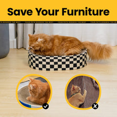Conlun enclosed-bottom design minimizes mess from scratched cardboard bits.