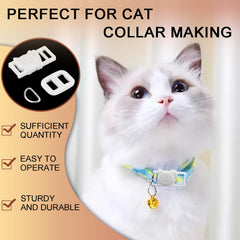 CooBigo silver D-ring metal white close-up for durable leash attachment