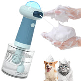 Coocake Electric Dog Shampoo Dispenser front view for convenient, mess-free pet baths