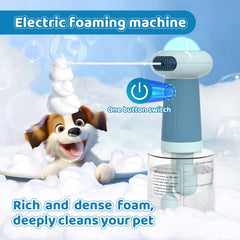 Coocake Electric Dog Shampoo Dispenser IPX7 design ensures splash-proof bath sessions