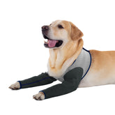 Coodeo dog recovery sleeve grey 2XL front view shows durable 2.5mm protection.
