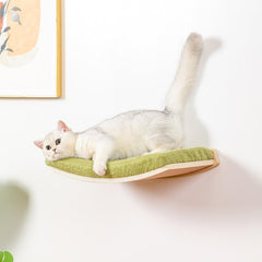 COOLEX curved cat shelves floating design creates a secure elevated resting spot.