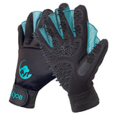 CoolJob patent grooming gloves glove-open-palm emphasize bath-time bonding and coat cleanliness.
