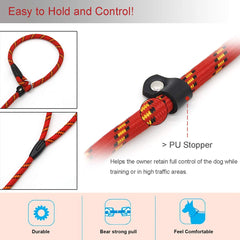 Coolrunner Red Brand nylon dog rope feels soft yet durable in hand.