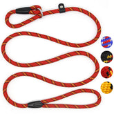Coolrunner Red Brand slip leash at 5ft length for controlled walks.