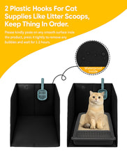 Coorganisers removable mat inside enclosure traps litter for easier cleaning.