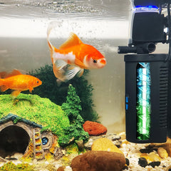 COOSPIDER aquarium filter for 10-45 gallon tanks demonstrates compact design and setup