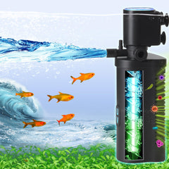 COOSPIDER aquarium filter for 10-45 gallon tanks keeps small setups clear and thriving.