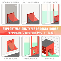 COOUTE 2-pack replacement flaps with magnets offering durable, budget-friendly solution