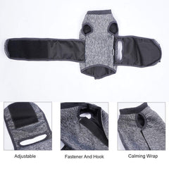 Coppthinktu cat anxiety jacket fastener design enables quick on off during vet visits.