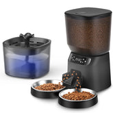 CORGOTE automatic cat feeder front view highlights ample hopper for consistent meals.