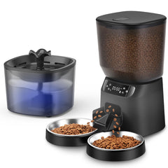 CORGOTE automatic cat feeder front view highlights ample hopper for consistent meals.