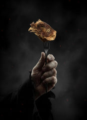 CorpseCo Chicken Heads brains and beaks close-up highlighting natural nutrients for joint support.