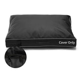 COSHNIBI dog bed cover close-up zip shows easy removal for quick cleaning.