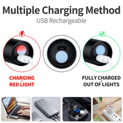 Cosmoing UV flashlight 365nm recharge port showcases USB rechargeable convenience