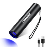 COSMOING UV Flashlight reveals hidden stains with 365nm light for thorough inspection