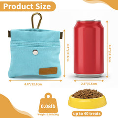 COSOWO dog treat pouch with waterproof inner liner keeps treats clean during rain.