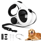 COSOWO LED light on retractable leash for safer evening dog walks